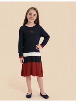 U.S. POLO ASSN. - Girls Wear Girls Regular Straight Fit Sweater Dress