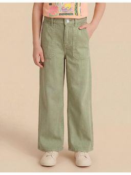 U.S. POLO ASSN. - Girls Wear Girls Mid Rise Wide Leg Fit Jeans