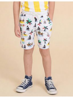 U.S. POLO ASSN. - Kids Boys Graphic Printed Knitted Shorts