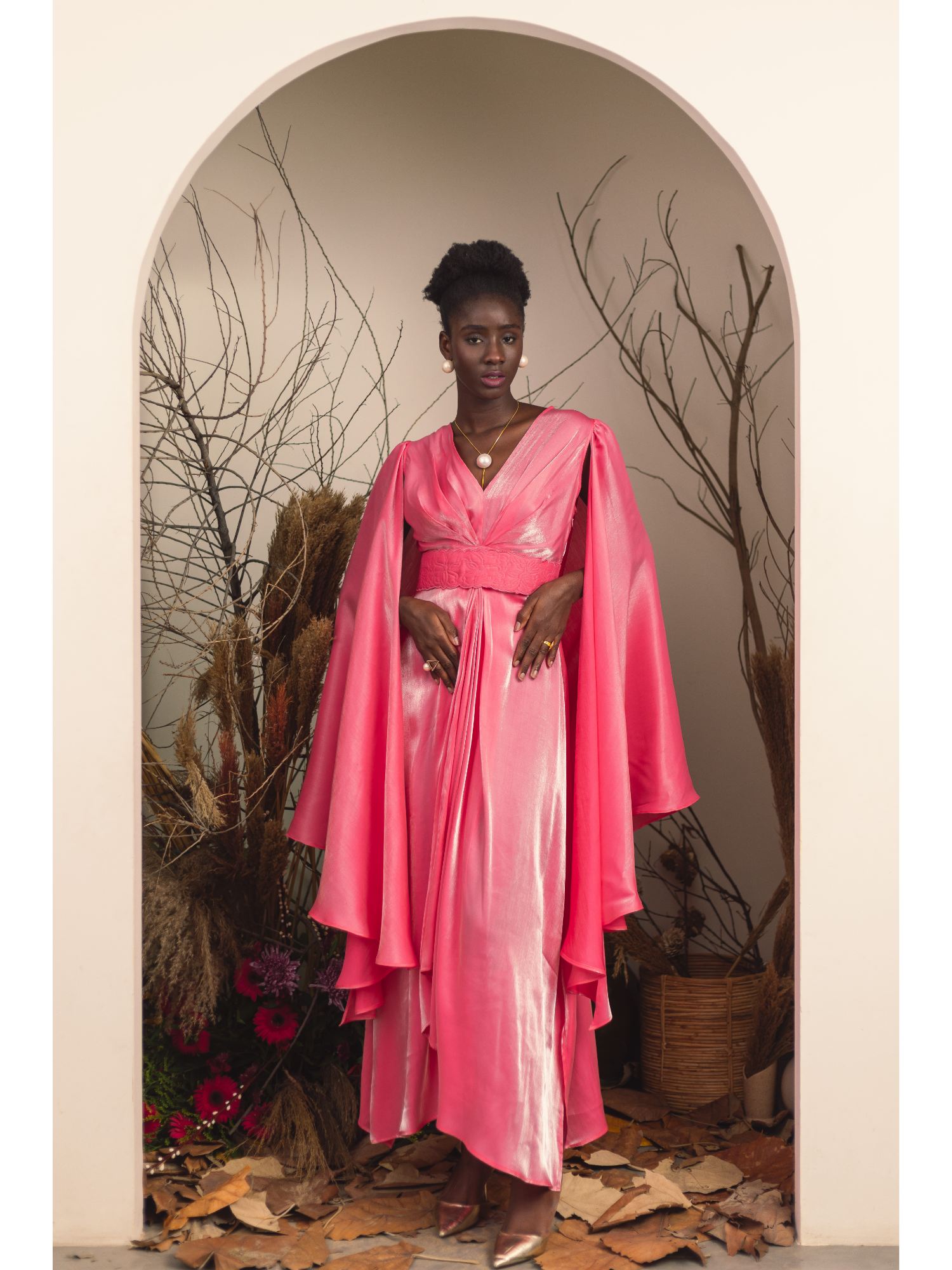 Pink Inferi Gown with Belt (Set of 2)-picture-13