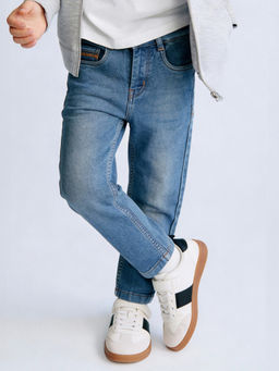 Purple United Kids - Boys Jeans in Blue with Washed Finish & Slim Fit