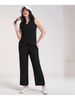 Twenty Dresses by Nykaa Fashion - Womens Black Solid Co-Ord Set