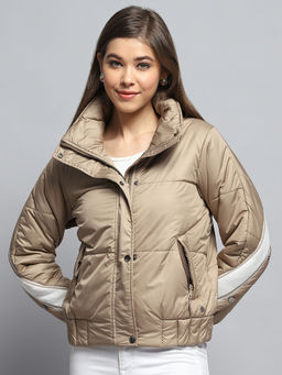 Monte Carlo - Women Colorblock Beige Jacket