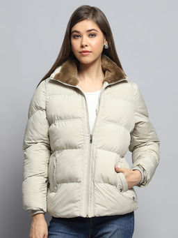 Monte Carlo - Women Solid Off White Jacket