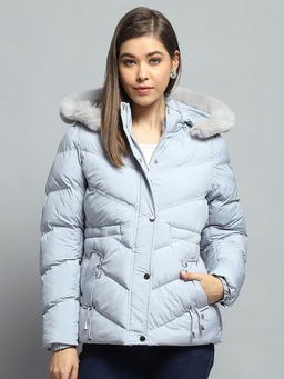 Monte Carlo - Women Solid Blue Jacket