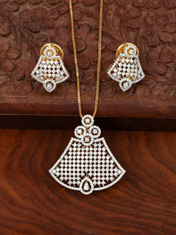 SHILLYN - Zirconia Petal Drop Jewellery Set