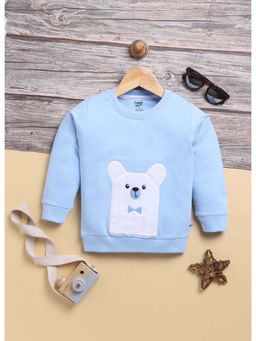 Toonyport - Blue Cotton Printed Sweatshirt