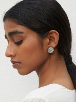 WHE - Silver Repurposed Fabric and Wood Studs