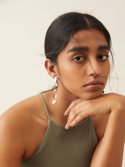 WHE - Sea Secrets 'Sand' Mother of Pearl Earring
