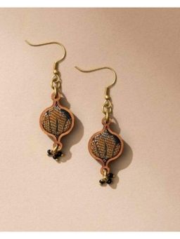 WHE - Multicolor Festive Repurposed Fabric and Wood Earrings