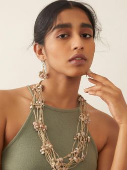 WHE - Layered Jute And Seashell Necklace