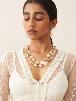 WHE - Sea Secrets Pebble Mother of Pearl Necklace