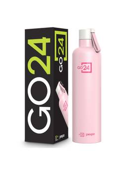 Go24 - Oslo Baby Pink Oslo Stainless Steel 3 Layer Insulated Bottle - 980ml