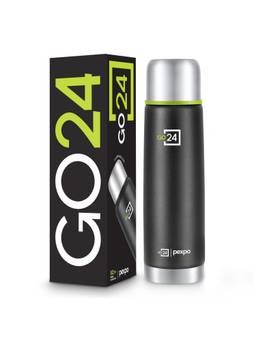 Go24 - Flamingo Knight Black Flamingo Stainless Steel 3 layer Insulated Regular Flask - 500ml