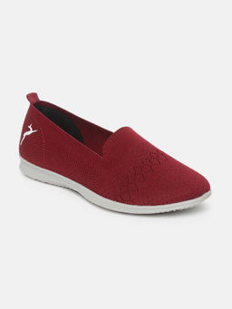 Marc Loire - Women Maroon Casual Slip-on Ballerinas