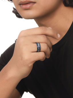 NVR - Mens Silver Metal Ring