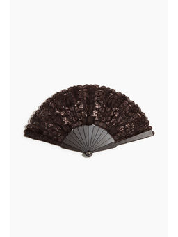 H&M - Women Brown Lace Folding Fan