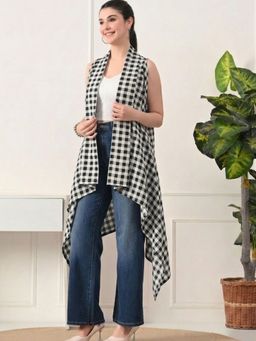 DECKEDUP - Women Stylish White Shrug