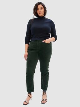 GAP - Women Green Mid-Rise Slim Fit Trouser