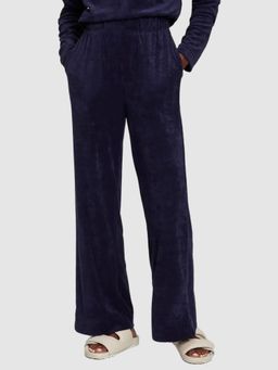 GAP - Women Navy Blue High-Rise Regular Fit Sweatpants