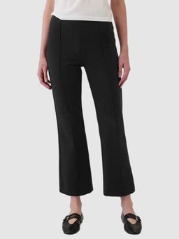 GAP - Women Black High-Rise Slim Fit Boot-Cut Trouser
