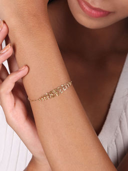 Mia by Tanishq - Linked By Love 14 Kt Yellow Gold Bracelet