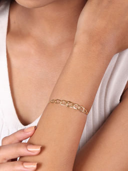 Mia by Tanishq - Square Symphony 14 Kt Yellow Gold Bracelet