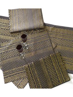 ODE & CLEO - Cotton Table Mat Placemat for Dining Table Washable 6 Seater Mats Grey