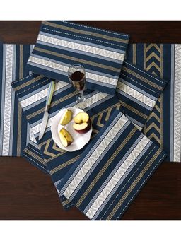 ODE & CLEO - Cotton Table Mat Placemat for Dining Table Washable 6 Seater Mats Multi-Color