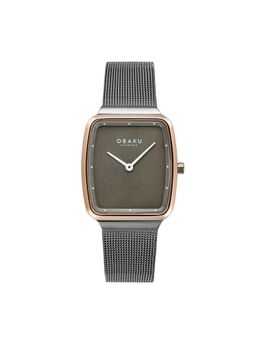 Obaku - Tern Lille Quartz Brown Rectangular Dial Womens Watch - V267LXPUMU