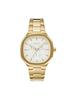 Obaku - Multifunction White Octangle Dial Mens Watch - V275GMGISG