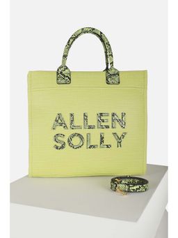 Allen Solly - Women Casual Textured Green Handbag with Detachable Strap