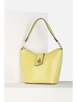 Allen Solly - Women Casual Solid Yellow Handbag