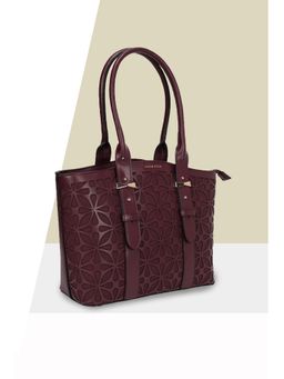 Allen Solly - Women Casual Textured Maroon Handbag