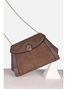 Allen Solly - Women Casual Textured Brown Sling Bag