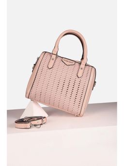 Allen Solly - Women Casual Textured Peach Handbag with Detachable Strap