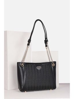 Allen Solly - Women Casual Textured Black Handbag