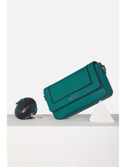 Allen Solly - Women Casual Textured Green Sling Bag