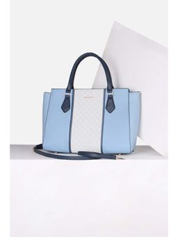 Allen Solly - Women Casual Colorblock Blue Handbag with Detachable Strap