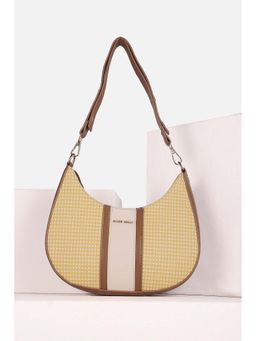 Allen Solly - Women Casual Colorblock Yellow Handbag