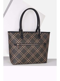 Allen Solly - Women Casual Checks Grey Handbag