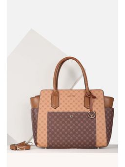 Allen Solly - Women Formal Colorblock Multi-Color Handbag with Detachable Strap