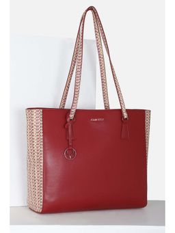 Allen Solly - Women Formal Textured Red Handbag