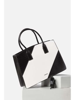 Allen Solly - Women Formal Colorblock Multi-Color Handbag with Detachable Strap