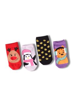 Thela Gaadi - Multicolor Printed Socks (Pack of 4)