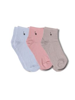 Thela Gaadi - Multicolor Solid Socks (Pack of 3)