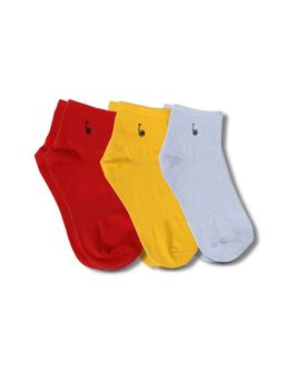 Thela Gaadi - Multicolor Solid Socks (Pack of 3)