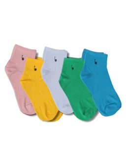 Thela Gaadi - Multicolor Solid Socks (Pack of 5)