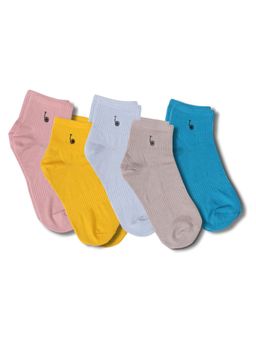 Thela Gaadi - Multicolor Solid Socks (Pack of 5)