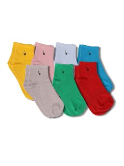Thela Gaadi - Multicolor Solid Socks (Pack of 7)